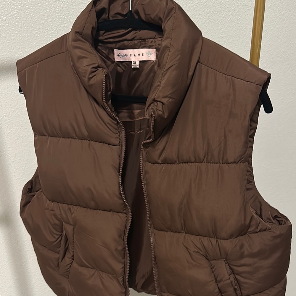 Brown Puffer Vest